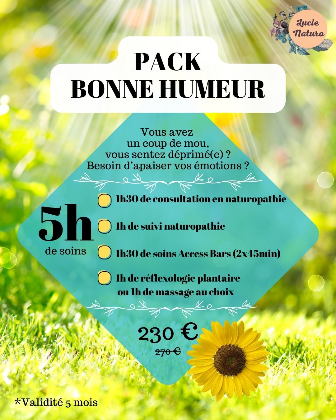 Naturopathie Argelès-Gazost Pack Bonne Humeur naturopathie